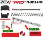 ZEV Technologies Glock Upper Slide Parts Kit PRO 9mm PK-UPPER-9-PRO 17 19 26 34 Gen 1 2 3 4 "NEWEST RELEASE WITH POLISHED STRIKER / PLUNGER"