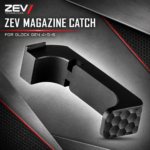 ZEV Technologies for Glock GEN 4 5 6 HONEY COMB design - Small Frame Extended Magazine Release Black - Image 3