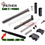 PATMOS Upper Slide Kit for Glock 17 GEN 3 P80 PF940V2 9mm parts FREE Channel Liner Tool