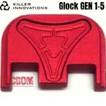 Killer Innovations Slide Upper Cover Rear Back Plate for Glock Gen 1 2 3 4 5 RED