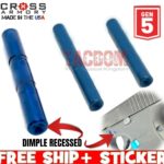 Cross Armory for GLOCK Gen 5 Dimple Pins Blue - 17 19 26 34