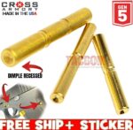 Cross Armory for GLOCK Gen 5 Dimple Pins Gold - 17 19 26 34
