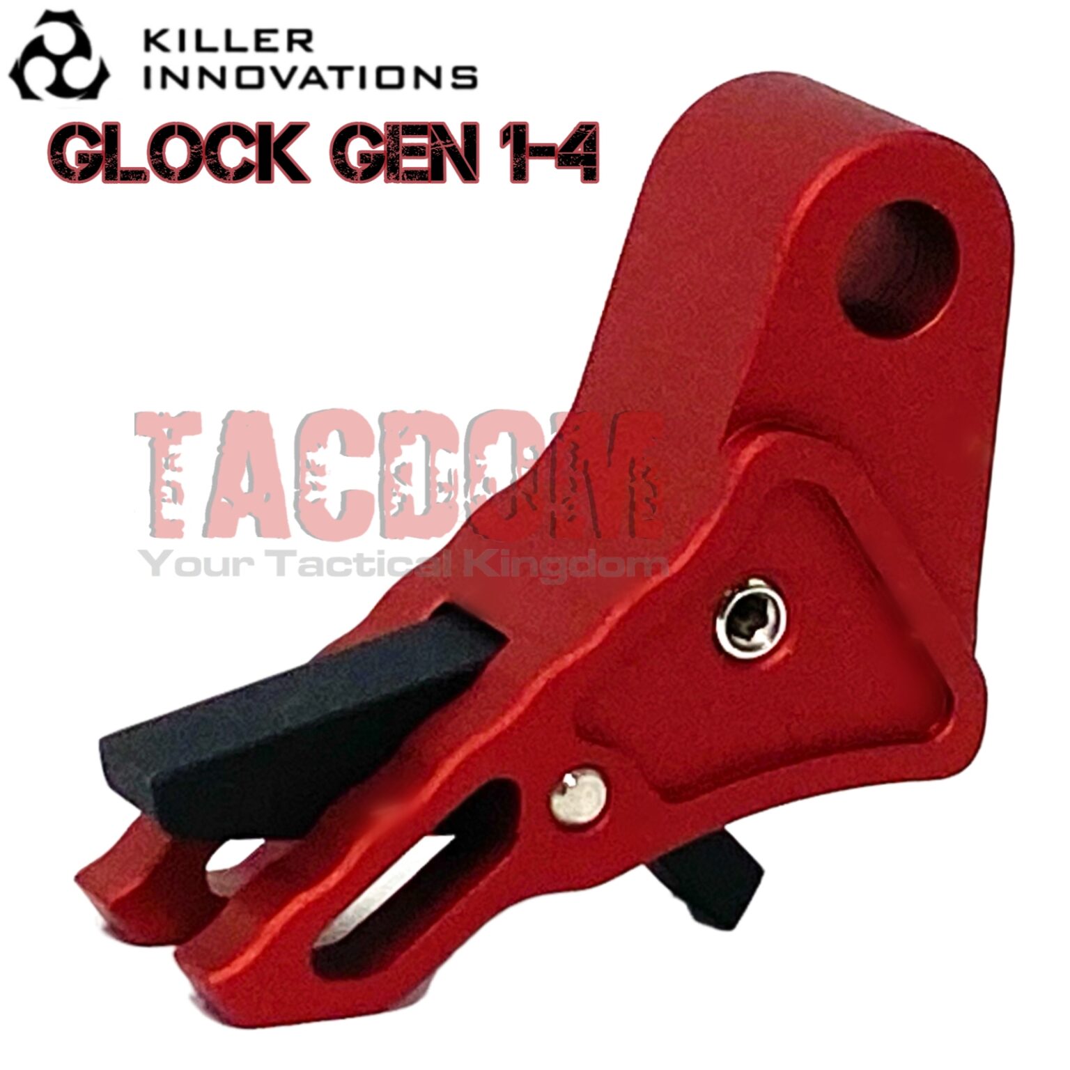 Killer Innovations Velocity Trigger for Glock Gen 1 2 3 4 Red Black