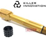 Killer Innovations Velocity Fluted Threaded Match Grade Drop-In Gold TiN Barrel for Glock 17