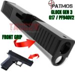 PATMOS Arms JUDAH slide for Glock 17 Polymer 80 PF940V2 4140 Steel Black Nitride