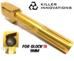 Killer Innovations Velocity Fluted Match Grade Drop-In GOLD TiN Barrel for Glock 19