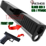 PATMOS Arms JUDAH slide for Glock 19 Polymer 80 PF940C 4140 Steel Black Nitride
