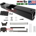 LONE WOLF AlphaWolf Slide for Glock 19 Gen 3 RMR Cut Polymer 80 PF940C + LWD Slide parts kit