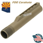GUNTEC USA FDE Milspec 6 position buffer tube for AR15 AR Platform Carbine Flat Dark Earth
