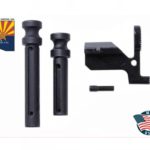 GUNTEC USA AR308 LPK Conversion Kit DPMS Gen 1 Bolt Catch + Bolt Catch Screw + Pivot Take Down Extended Pins