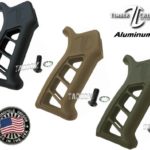 Timber Creek Outdoors AR Aluminum Pistol Grip in Military Colors BLACK FDE OD GREEN