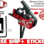 Elftmann ELF 3 Gun Straight Trigger Group Drop-In Adjustable 2 3/4 - 4lb Pull