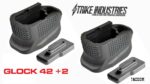 Strike Industries 2 Pack Glock 42 +2 round .380 ACP Enhanced Plate EMP Finger Rest