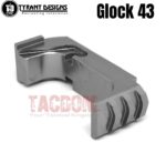 Tyrant Designs Extended Magazine Billet Aluminum Release for Glock 43 Mag Black Red Gold Grey Blue Machined Aluminum - Image 5