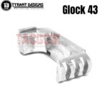 Tyrant Designs Extended Magazine Billet Aluminum Release for Glock 43 Mag Black Red Gold Grey Blue Machined Aluminum - Image 7