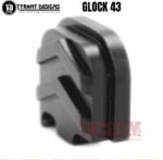 Tyrant Designs Slide End Plate Billet Aluminum BACK PLATE COVER for Glock 43 43x 48 Cover Black Red Blue Grey Gold Machine Aluminum Sliver - Image 2