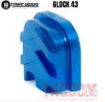 Tyrant Designs Slide End Plate Billet Aluminum BACK PLATE COVER for Glock 43 43x 48 Cover Black Red Blue Grey Gold Machine Aluminum Sliver - Image 3