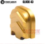 Tyrant Designs Slide End Plate Billet Aluminum BACK PLATE COVER for Glock 43 43x 48 Cover Black Red Blue Grey Gold Machine Aluminum Sliver - Image 5