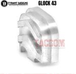 Tyrant Designs Slide End Plate Billet Aluminum BACK PLATE COVER for Glock 43 43x 48 Cover Black Red Blue Grey Gold Machine Aluminum Sliver - Image 7