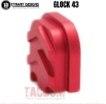 Tyrant Designs Slide End Plate Billet Aluminum BACK PLATE COVER for Glock 43 43x 48 Cover Black Red Blue Grey Gold Machine Aluminum Sliver - Image 4