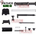 PATMOS Upper Slide parts Kit for Glock 43 43X 48 SS80 9mm with Recoil Spring and guide all in one