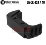 Tyrant Designs Extended Magazine Billet Aluminum Release for Glock 43X 48 Mag Black Red Gold Grey Blue Machined Aluminum - Image 2
