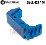 Tyrant Designs Extended Magazine Billet Aluminum Release for Glock 43X 48 Mag Black Red Gold Grey Blue Machined Aluminum - Image 3
