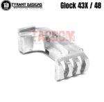 Tyrant Designs Extended Magazine Billet Aluminum Release for Glock 43X 48 Mag Black Red Gold Grey Blue Machined Aluminum - Image 4