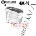 Tyrant Designs Grip Extension / Magazine +4 rounds Aluminum For Glock 43X 48 base pad Black Red Blue Gold Gray or Raw Silver - Image 4