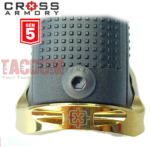 Cross Armory Enhanced Glock 17 - 22 - 34 Gen 5 CNC Aluminum Flared Magwell GOLD "Jewelry Finish" Magazine well - Image 3