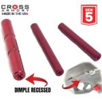 Cross Armory for GLOCK Gen 5 Dimple Pins Red - 17 19 26 34