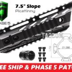 Phase 5 Tactical 7.5" LO-PRO SLOPE NOSE (LPSN) FREE FLOAT QUAD RAIL