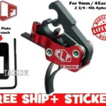 Elftmann ELF MATCH Ar9 Ar45 PCC Curved Trigger Group Drop-In Adjustable 2 3/4 - 4lb Pull