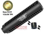 GUNTEC USA AR 9mm / 7.62x39 CAL GEN 2 SLIP OVER with Thread Adapter SOCOM STYLE FAKE SUPPRESSOR