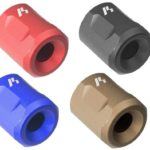 Strike Industries AR15 Barrel Cover Thread Protector 223/556 1/2x28 TPI Black Red FDE Blue