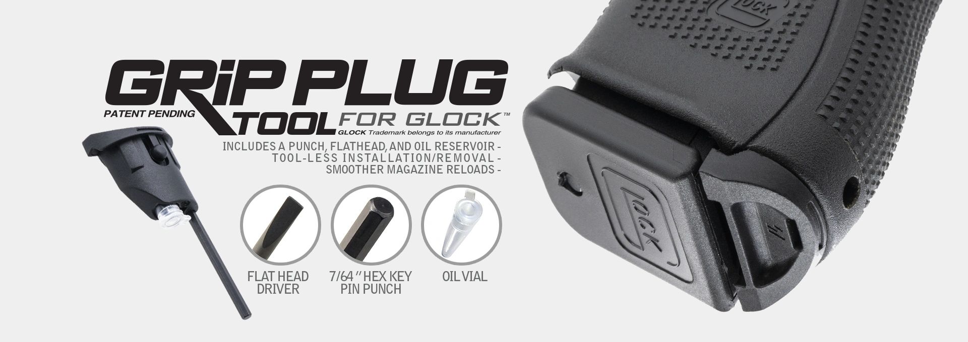 Strike Industries Grip Plug Tool for Glock GEN 4 and 5 - Image 9