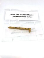 Shield Arms Glock Small Frame Skeletonized Gen 3 / 4 Striker 7-4 stainless steel TiN Gold with Extended Tip - Image 2