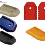Killer Innovations Innovations Velocity Magazine Base pads 9mm / 40 S&W Glock Models 17 19 22 23 31 32 35 Black Blue Red Gold FDE