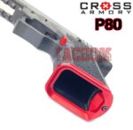 Cross Armory Enhanced P80 Polymer80 Poly80 CNC Aluminum Flared Magwell Red Magazine - Image 3