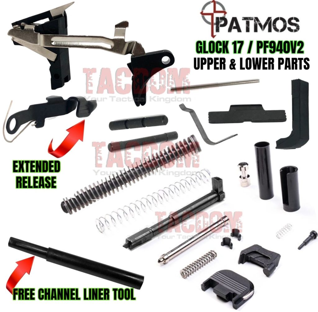 PATMOS Upper Slide and Lower frame kit Kit for Glock 17 GEN 3 P80