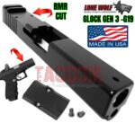 LONE WOLF AlphaWolf Slide for Glock 19 Gen 3 RMR Cut Polymer 80 PF940C BLACK USA