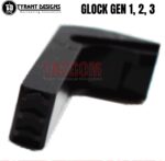 Tyrant Designs Extended Magazine Billet Aluminum Release for Glock GEN 1 2 3 Mag Black Red Gold Grey Blue Machined Aluminum - Image 3