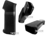 TACTICAL DYNAMICS Billet Aluminum "WAFFLE" Pattern Style AR Grip Black and Red Colors - Image 3