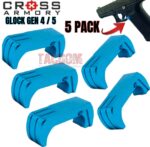 Cross Armory "5 PACK DEAL" for GLOCK Gen 4 - 5 Extended magazine release Light Blue 17 19 22 23 26 27 31 32 33 34 35 37 38 39