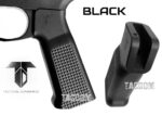 TACTICAL DYNAMICS Billet Aluminum "WAFFLE" Pattern Style AR Grip Black and Red Colors - Image 5