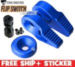 Strike Industries Flip 60 / 90 Degree choice Switch Safety For Milspec Frames Levers in Black Red Blue FDE - Image 4