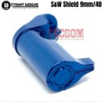 Tyrant Designs Extended Magazine Release Billet Aluminum for S&W Shield Mag Black Red Gold Grey Blue Machined Aluminum - Image 3