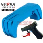 Cross Armory for GLOCK Gen 4 - 5 Extended magazine release Light Blue 17 19 22 23 26 27 31 32 33 34 35 37 38 39