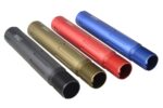 Strike Industries CARPRE SLICK AR Carbine Length Pistol Receiver Extension Buffer Tube in Black Red Blue or FDE