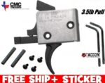 CMC Curved AR Single Stage Trigger Group Drop-In 3.5lb Pull Weight Competition